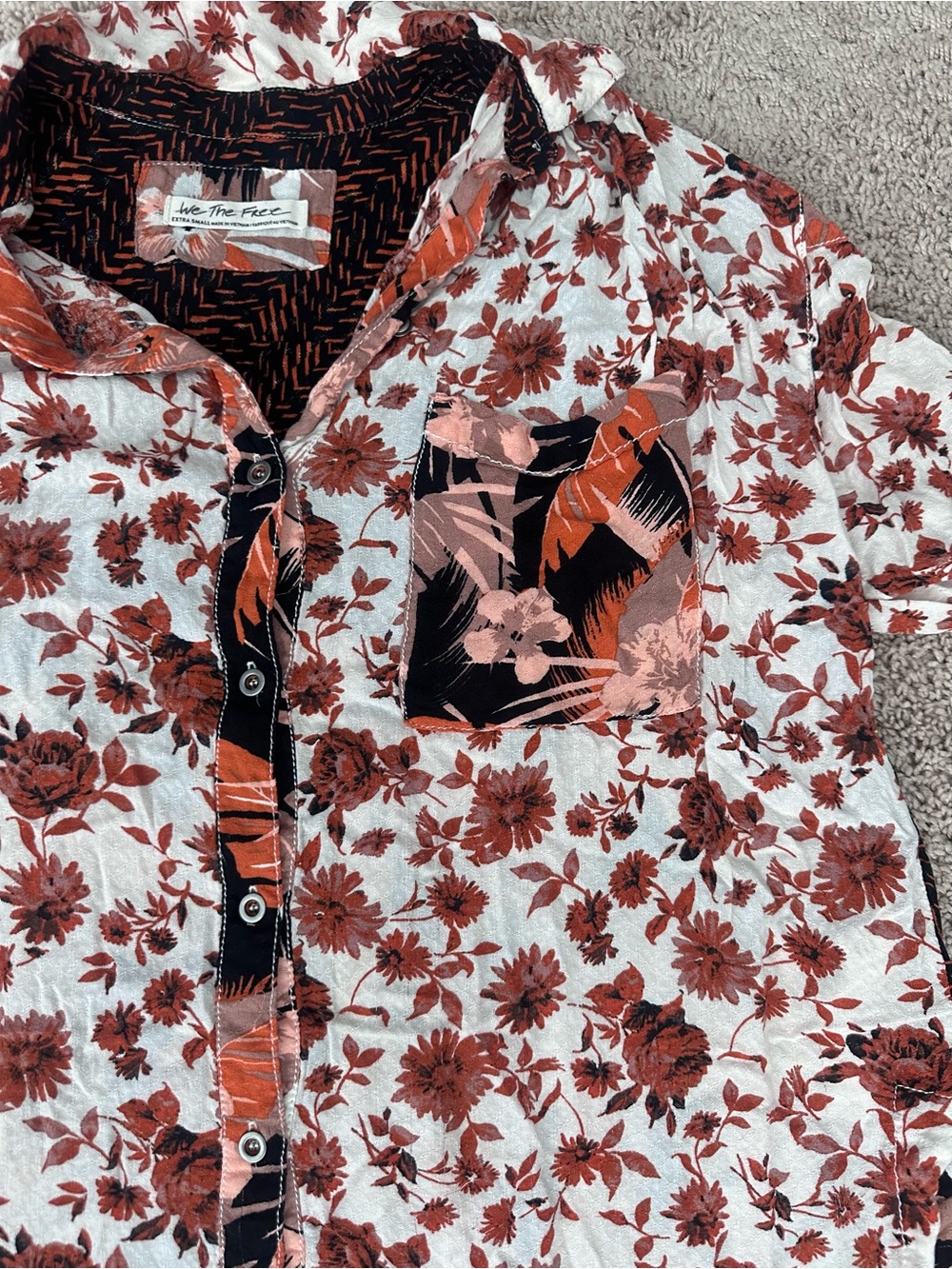 We The Free Fall Pattern Button-Up - Picture 2 of 4